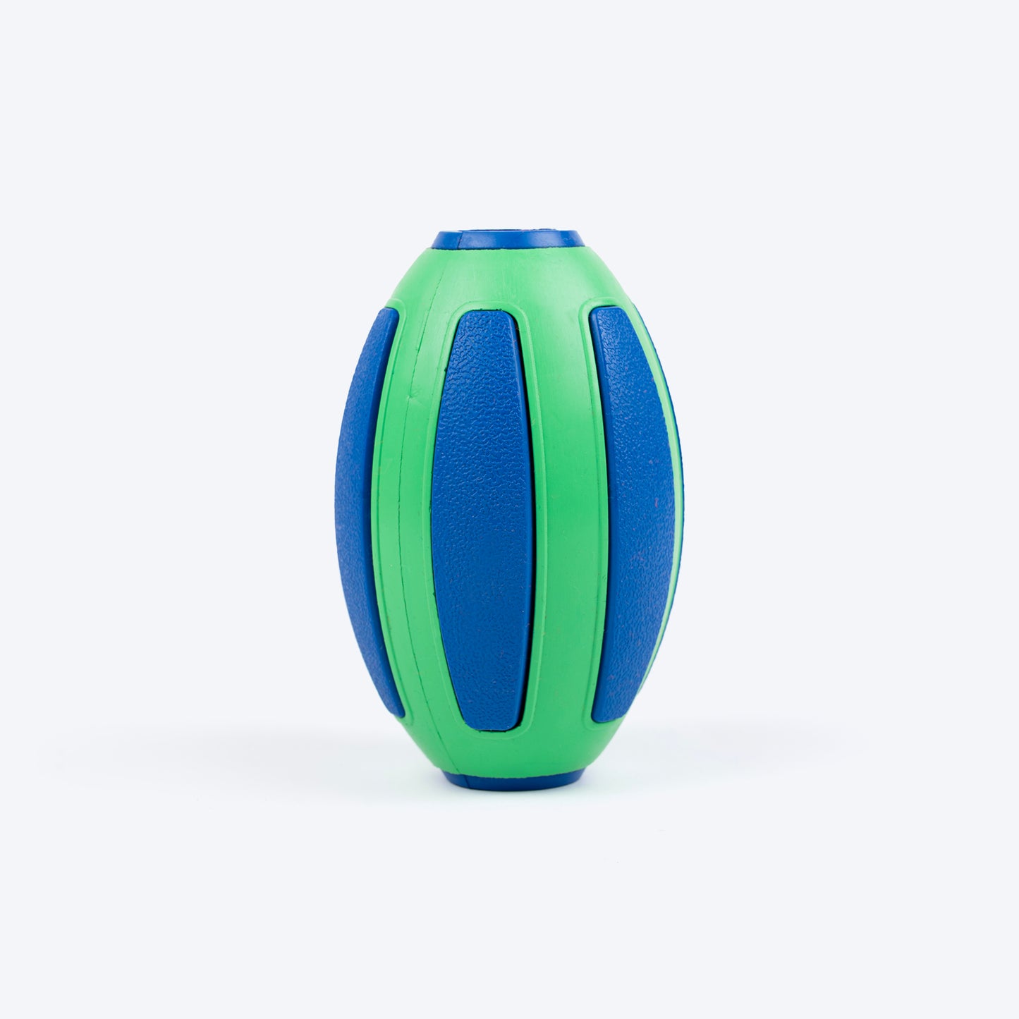 HUFT Rugby Chew Toy For Dog - Blue & Green - Heads Up For Tails