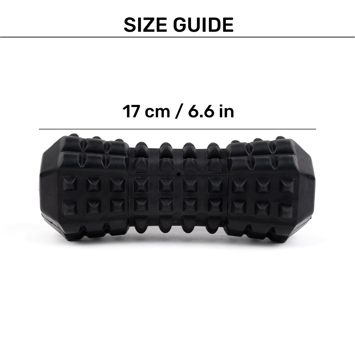 HUFT Squeak-N-Chew Toy For Dog - Black - Heads Up For Tails
