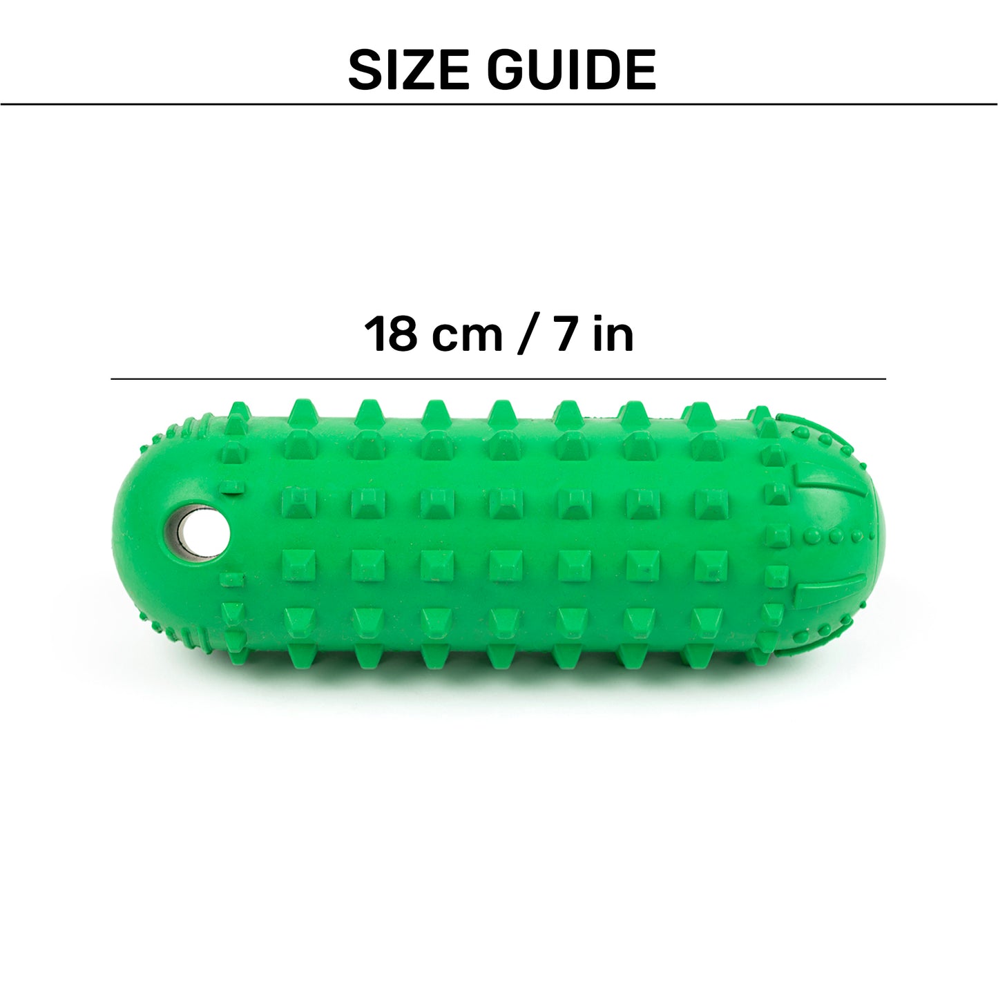 HUFT Squeak-N-Chew Cruiser Toy For Dog - Green - Heads Up For Tails