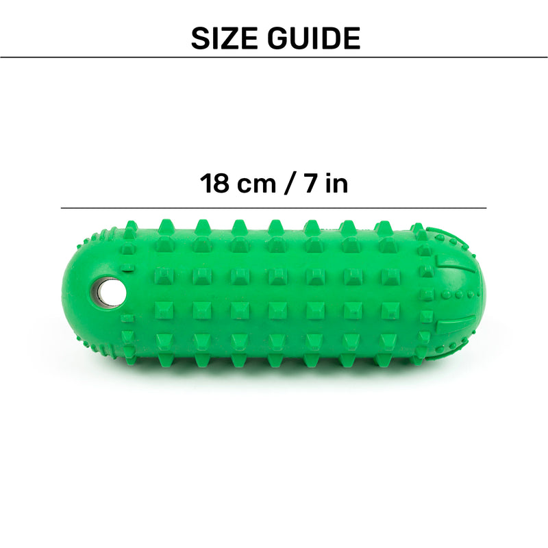 HUFT Squeak-N-Chew Cruiser Toy For Dog - Green - Heads Up For Tails