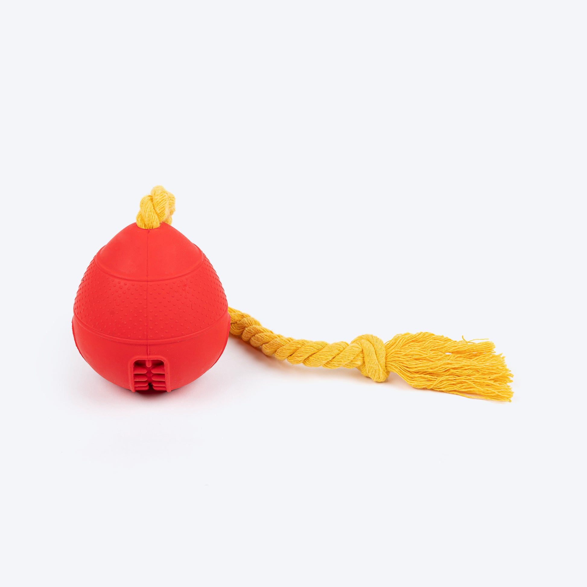 HUFT Roll-N-Chew Toy For Dog - Red & Yellow - Heads Up For Tails