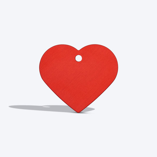 HUFT Personalised Dog & Cat Name Tag - Heart - 1.1 x 1.3 inch_01