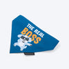 HUFT The Real Boss Bandana For Dog - Blue - Heads Up For Tails