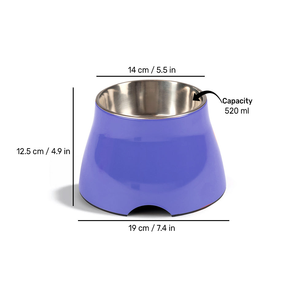 HUFT Elevated Dog Bowl €“ Blue - Heads Up For Tails