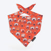 HUFT Pupper Parade Knot Bandana For Dog - Orange - Heads Up For Tails