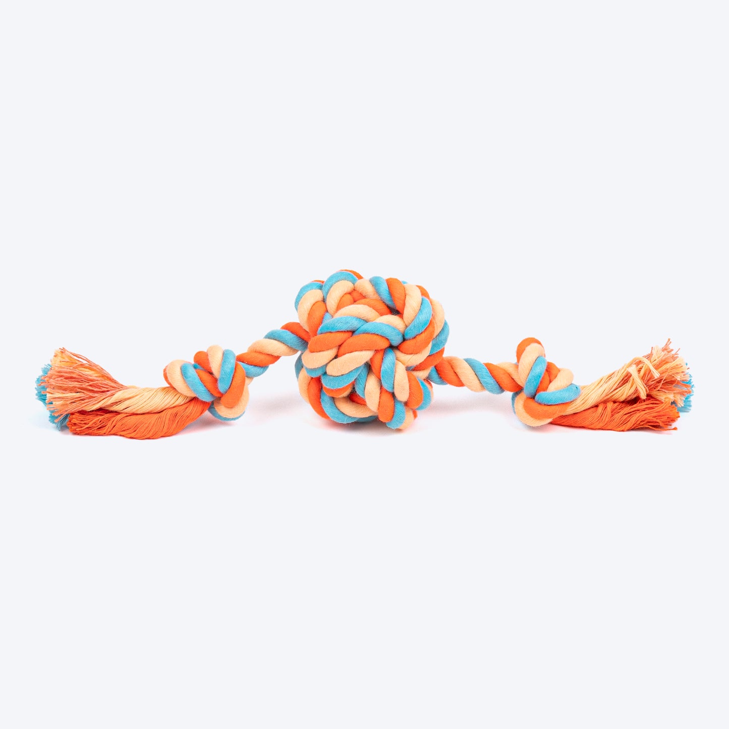 HUFT Tuggables Rope Toy For Dog - Orange & Pastel - Heads Up For Tails