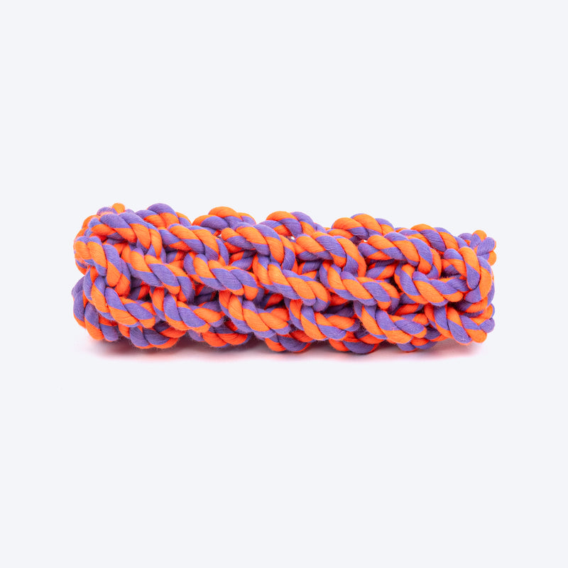 HUFT Tuggables Rope Toy For Dog - Orange & Purple - Heads Up For Tails