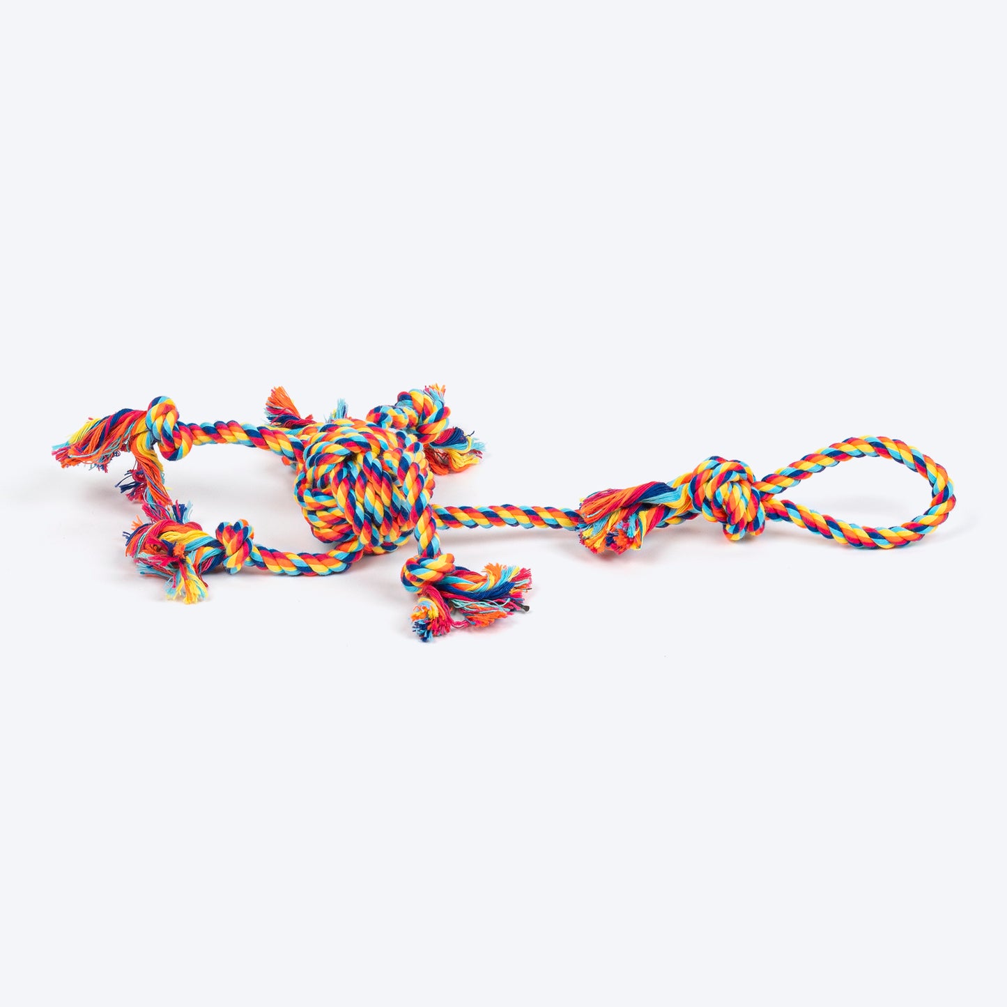 HUFT Tuggables Rope Toy For Dog - Multicolor - Heads Up For Tails