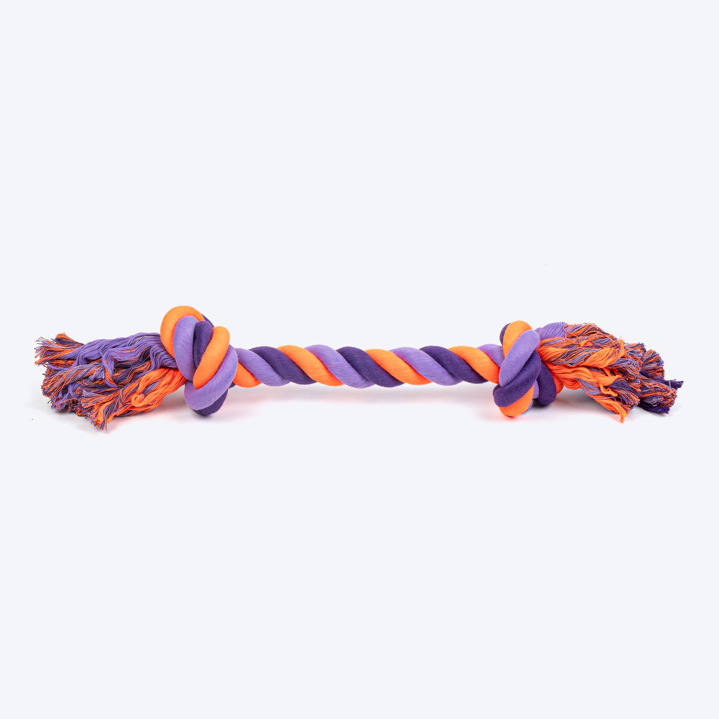 HUFT Tuggables Rope Toy For Dog - Orange & Mauve - Heads Up For Tails