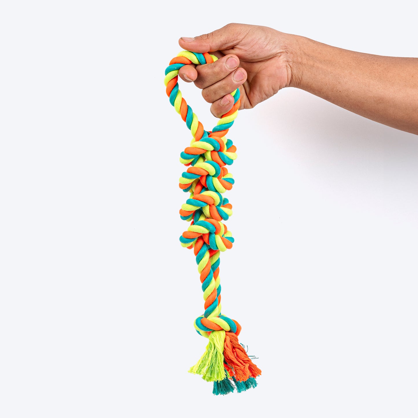 HUFT Tuggables Rope Toy For Dog - Neon Green - Heads Up For Tails