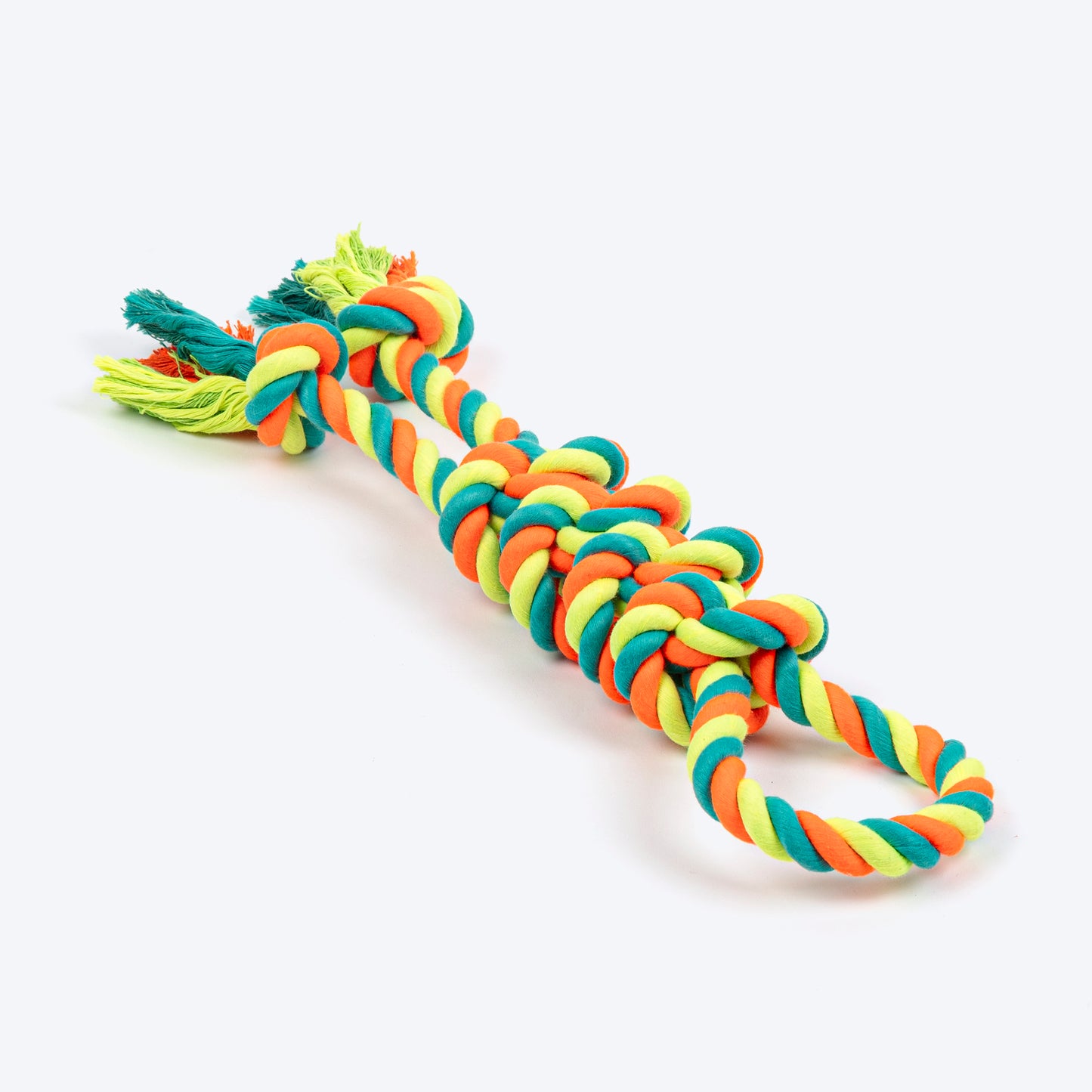 HUFT Tuggables Rope Toy For Dog - Neon Green - Heads Up For Tails