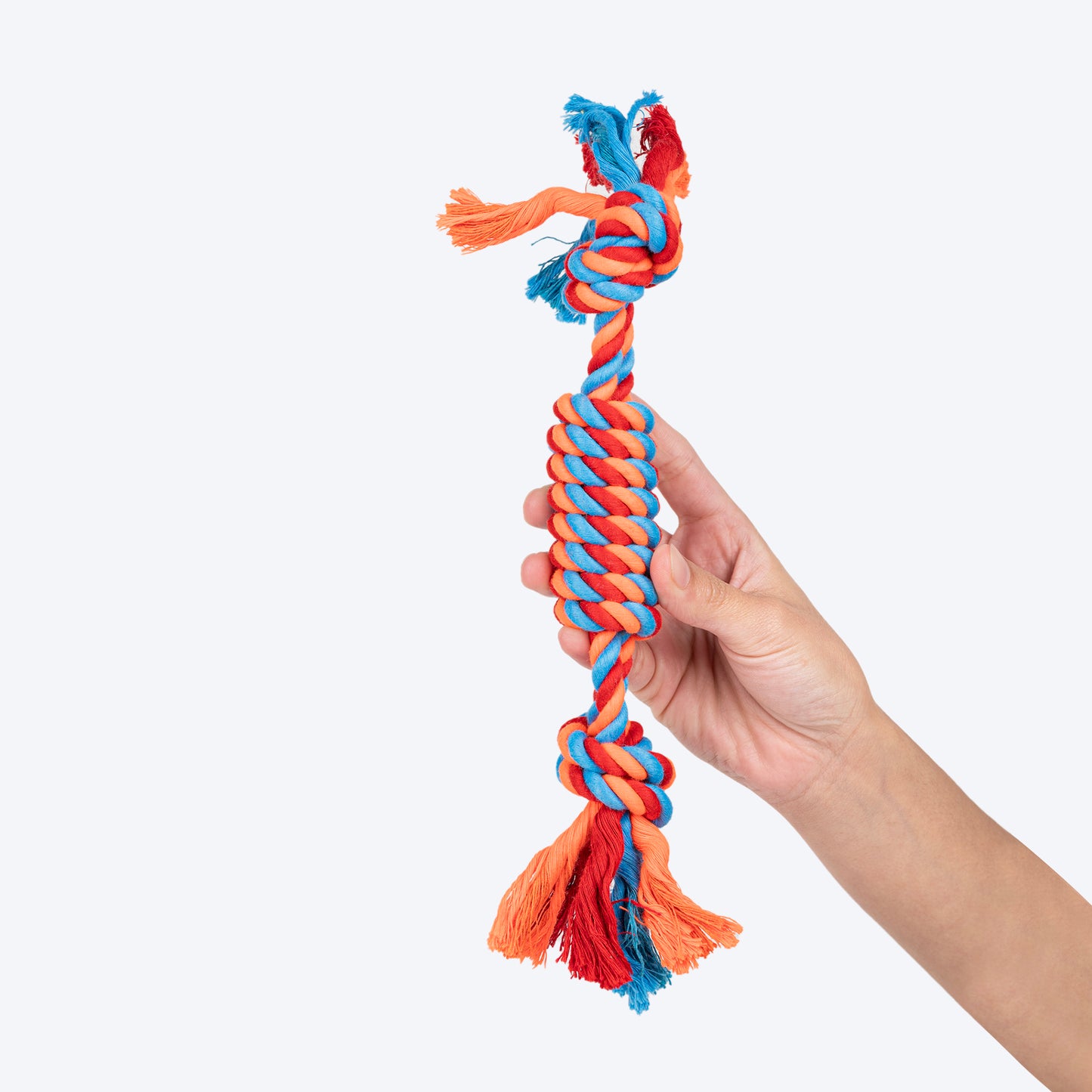 HUFT Tuggables Rope Toy For Dog - Blue & Orange - Heads Up For Tails