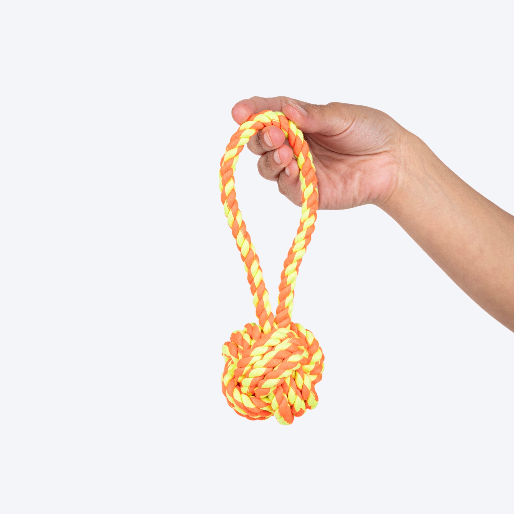 HUFT Tuggables Rope Toy For Dog - Yellow & Orange - Heads Up For Tails