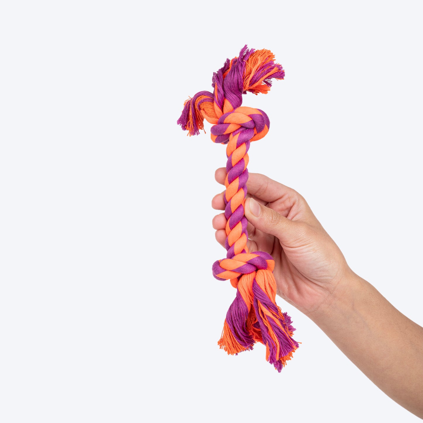 HUFT Tuggables Rope Toy For Dog - Purple & Orange - Heads Up For Tails