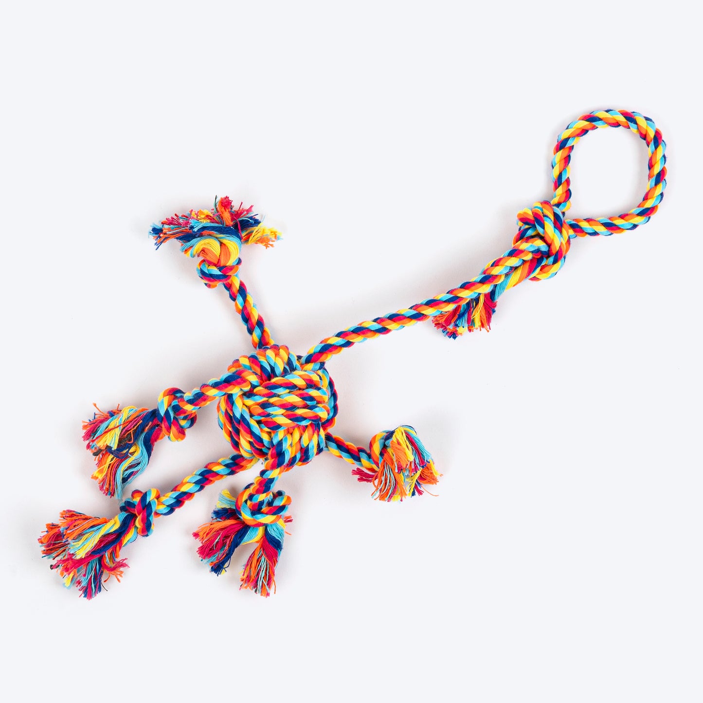 HUFT Tuggables Rope Toy For Dog - Multicolor - Heads Up For Tails
