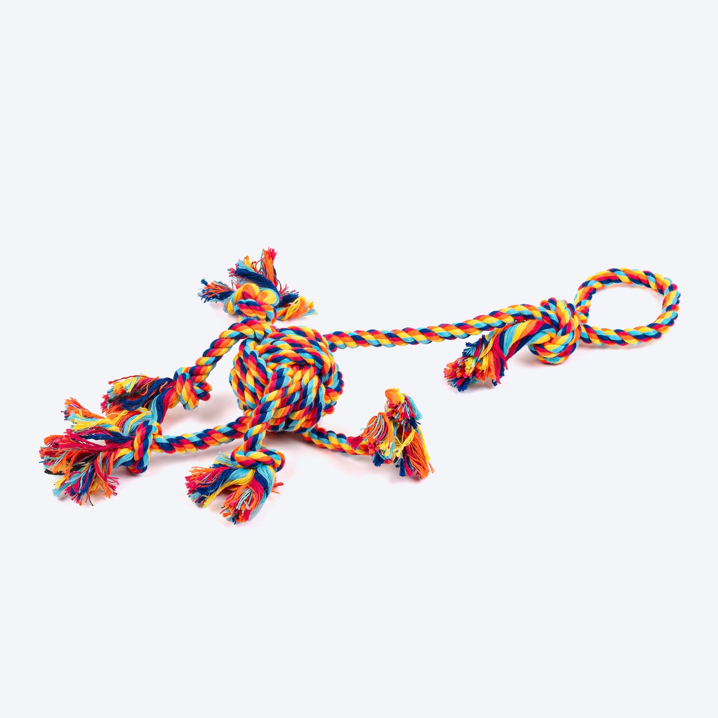 HUFT Tuggables Rope Toy For Dog - Multicolor - Heads Up For Tails
