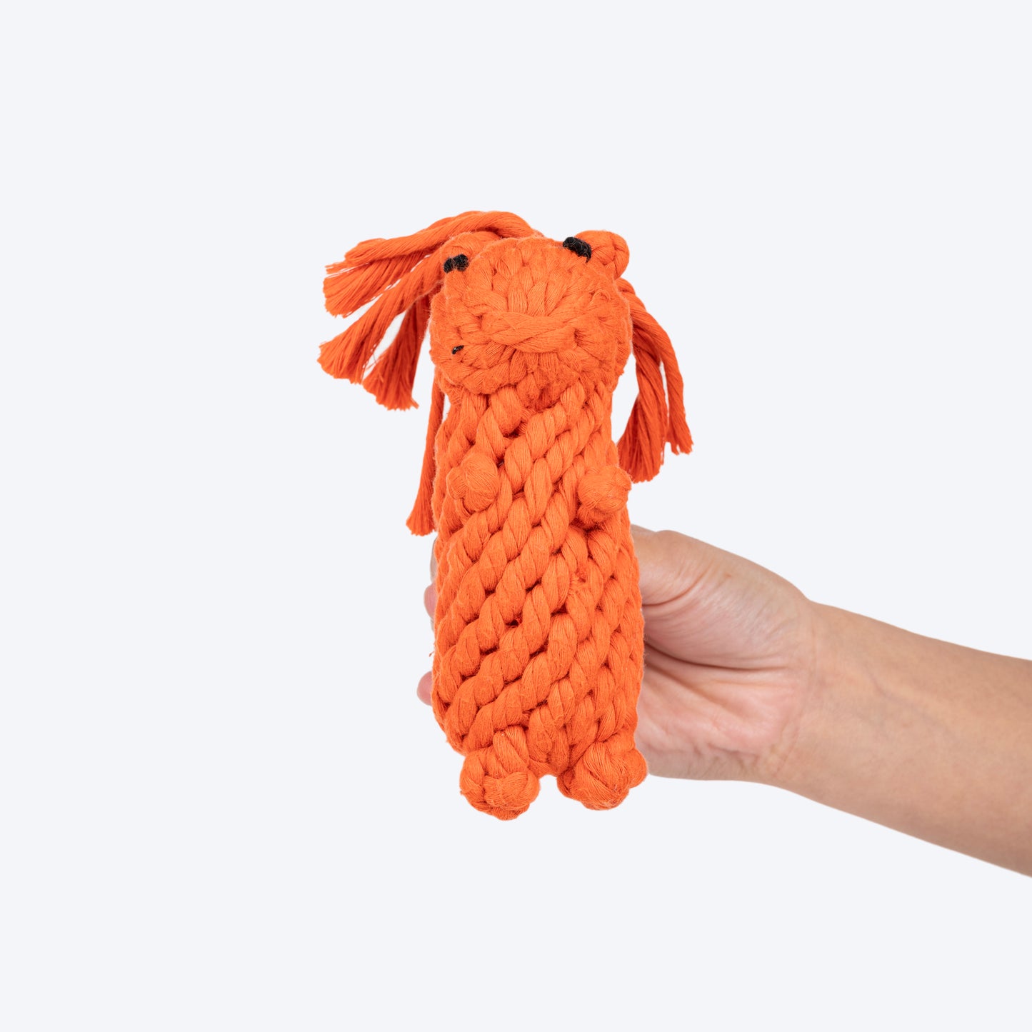 HUFT Tuggables Squirrel Rope Toy For Dog - Orange - Heads Up For Tails