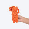 HUFT Tuggables Squirrel Rope Toy For Dog - Orange - Heads Up For Tails