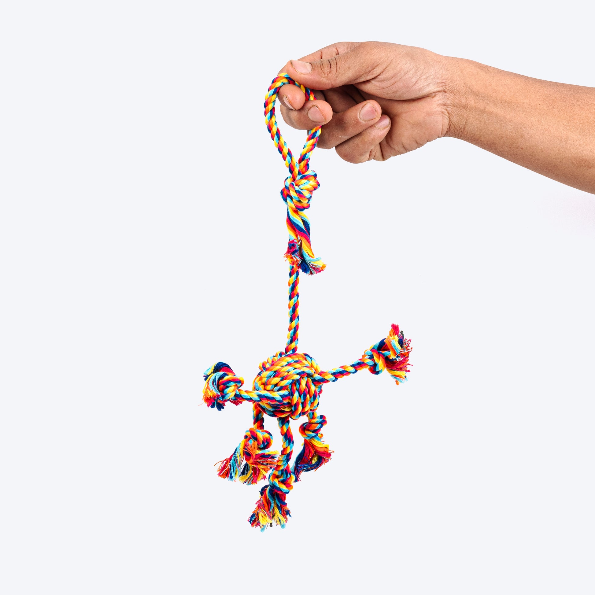 HUFT Tuggables Rope Toy For Dog - Multicolor - Heads Up For Tails