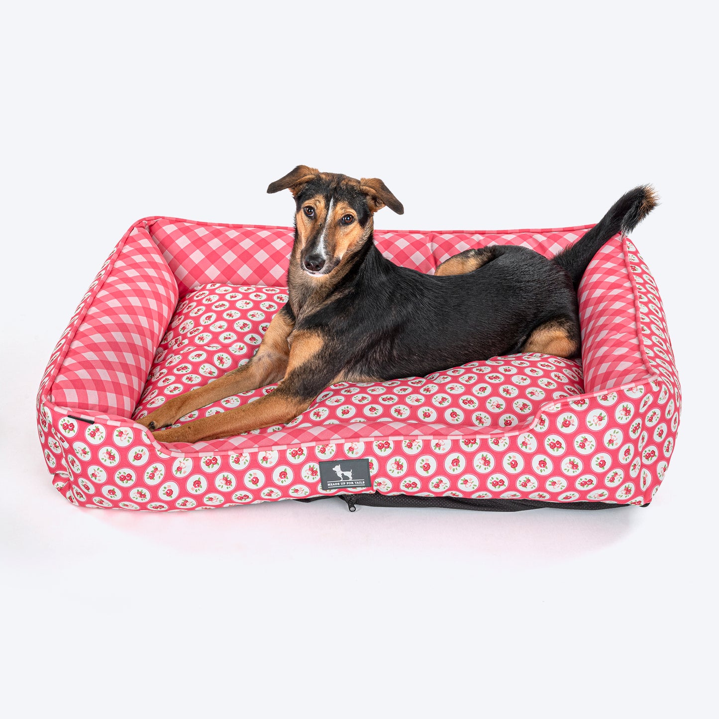 HUFT Rosy Dreams Lounger Dog Bed - Pink - Heads Up For Tails