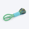 Dash Dog Toss 'n Twirl Rope Toy For Dog - Blue & Yellow - Heads Up For Tails
