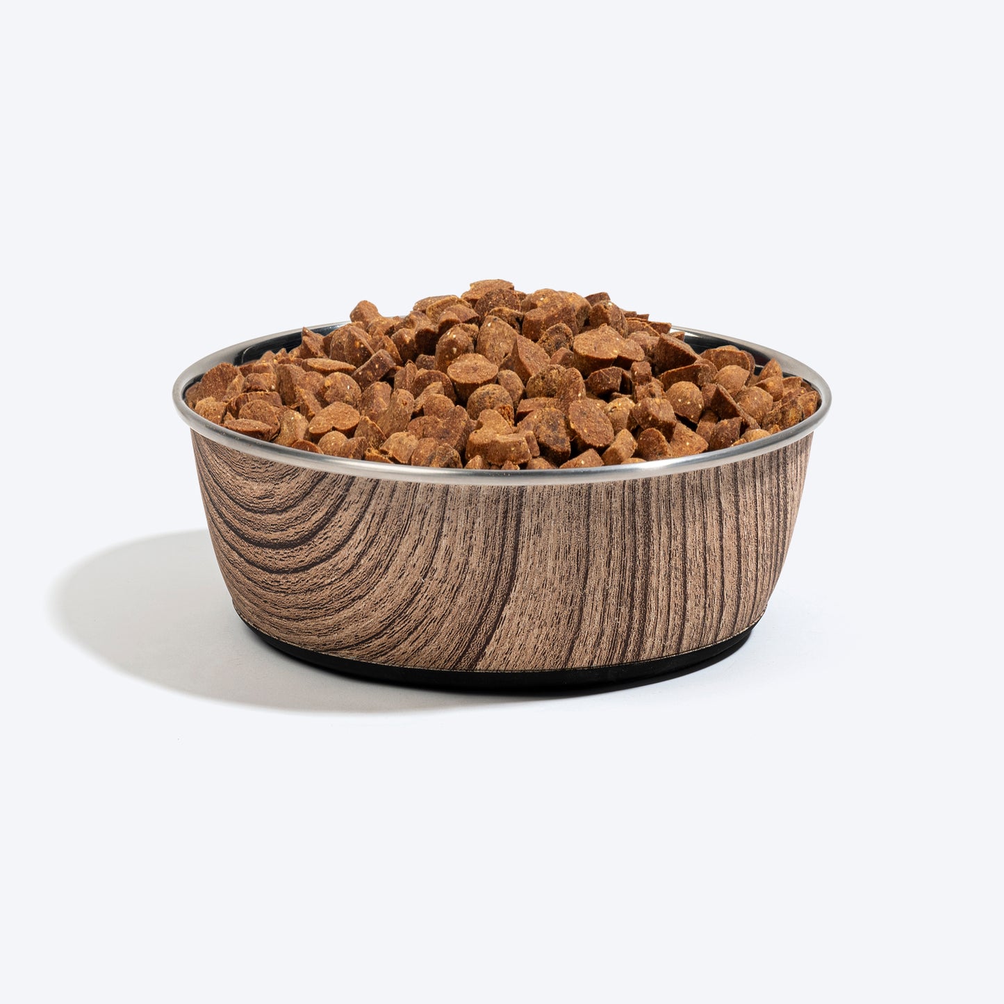 HUFT Timber Trails Printed Steel Bowl For Dog - Brown - Heads Up For Tails