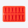 HUFT Silicone Bone Ice Tray For Dog & Cat - Red - Heads Up For Tails