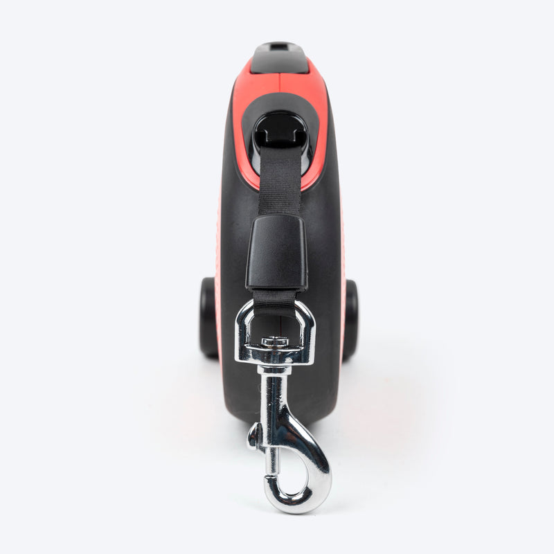 HUFT Retractable Leash With Poop Bag Dispenser For Dog - Red_03