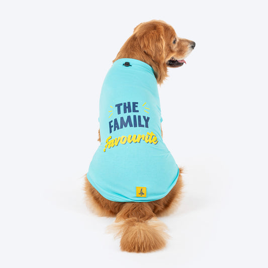 TLC The Family Favourite T-Shirt For Dog - Turquoise - Heads Up For Tails