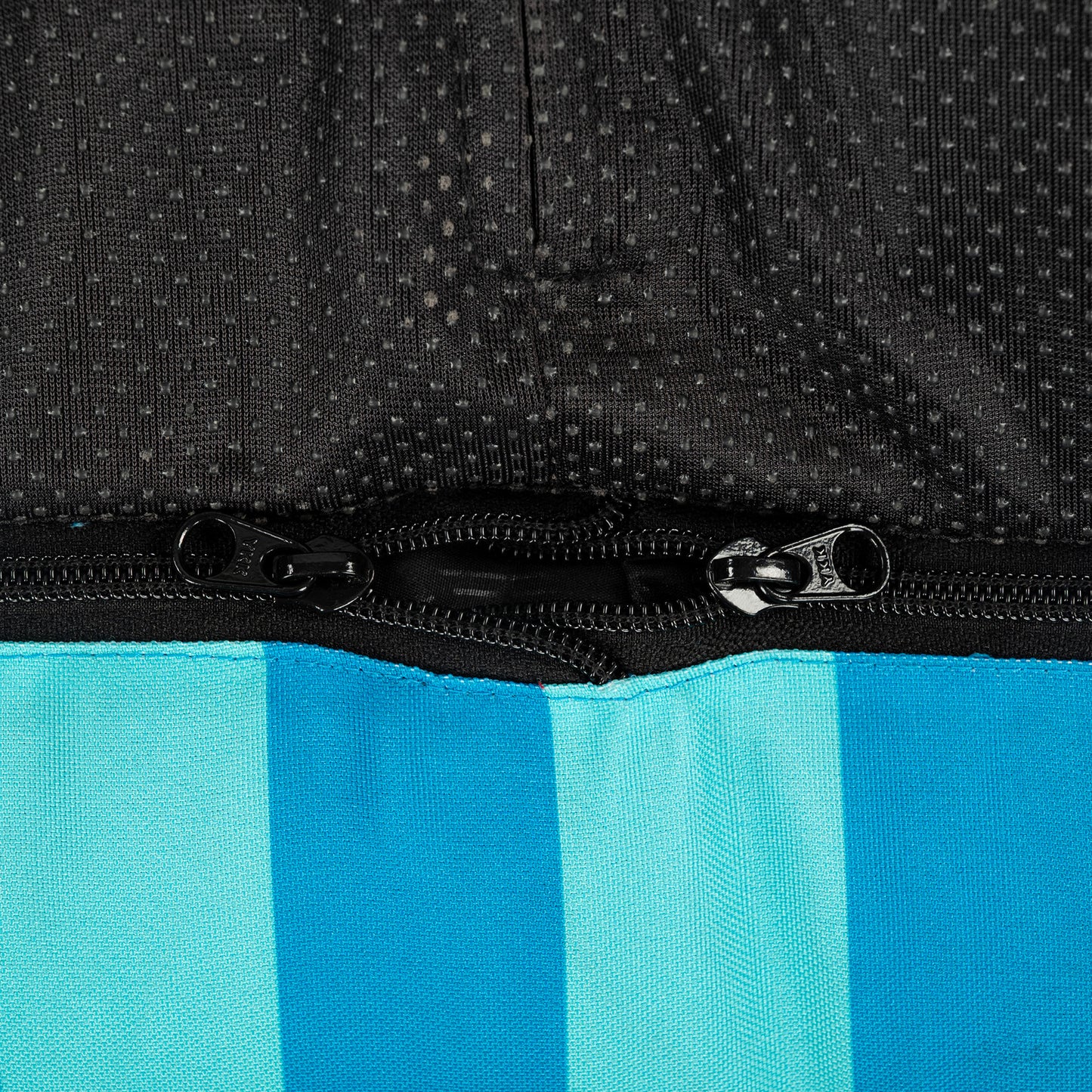 HUFT Personalised Happy Stripes Lounger Bed For Dog - Blue & Turquoise - Heads Up For Tails