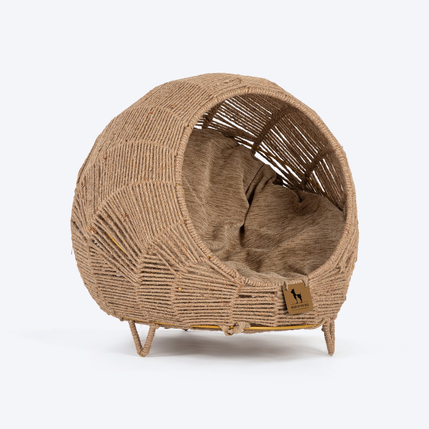 HUFT Purrfect Perch Chair With Cushion For Cat - Brown - Heads Up For Tails