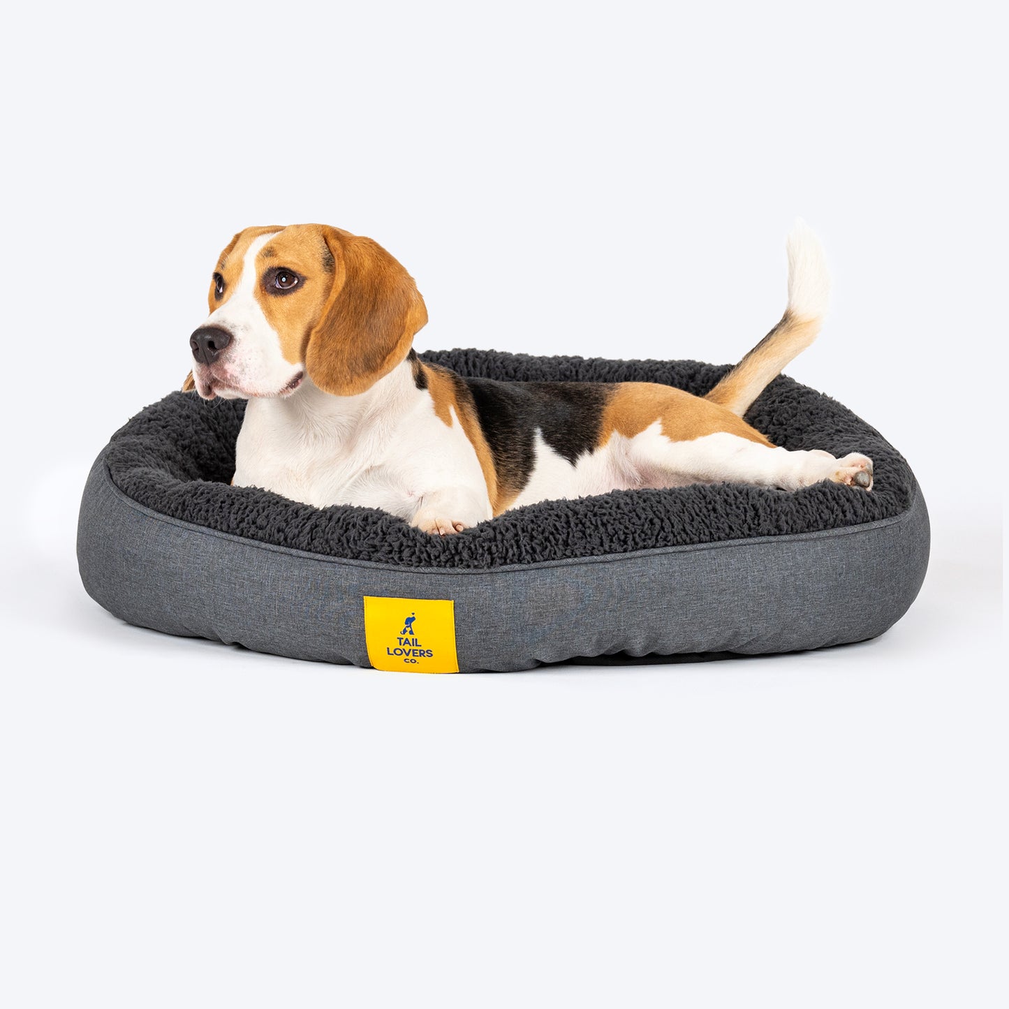 TLC Round Retreat Pet Bed - Dark Grey - Heads Up For Tails