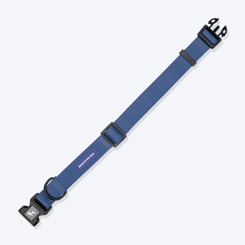 HUFT Classic Collar For Dog - Navy - Heads Up For Tails