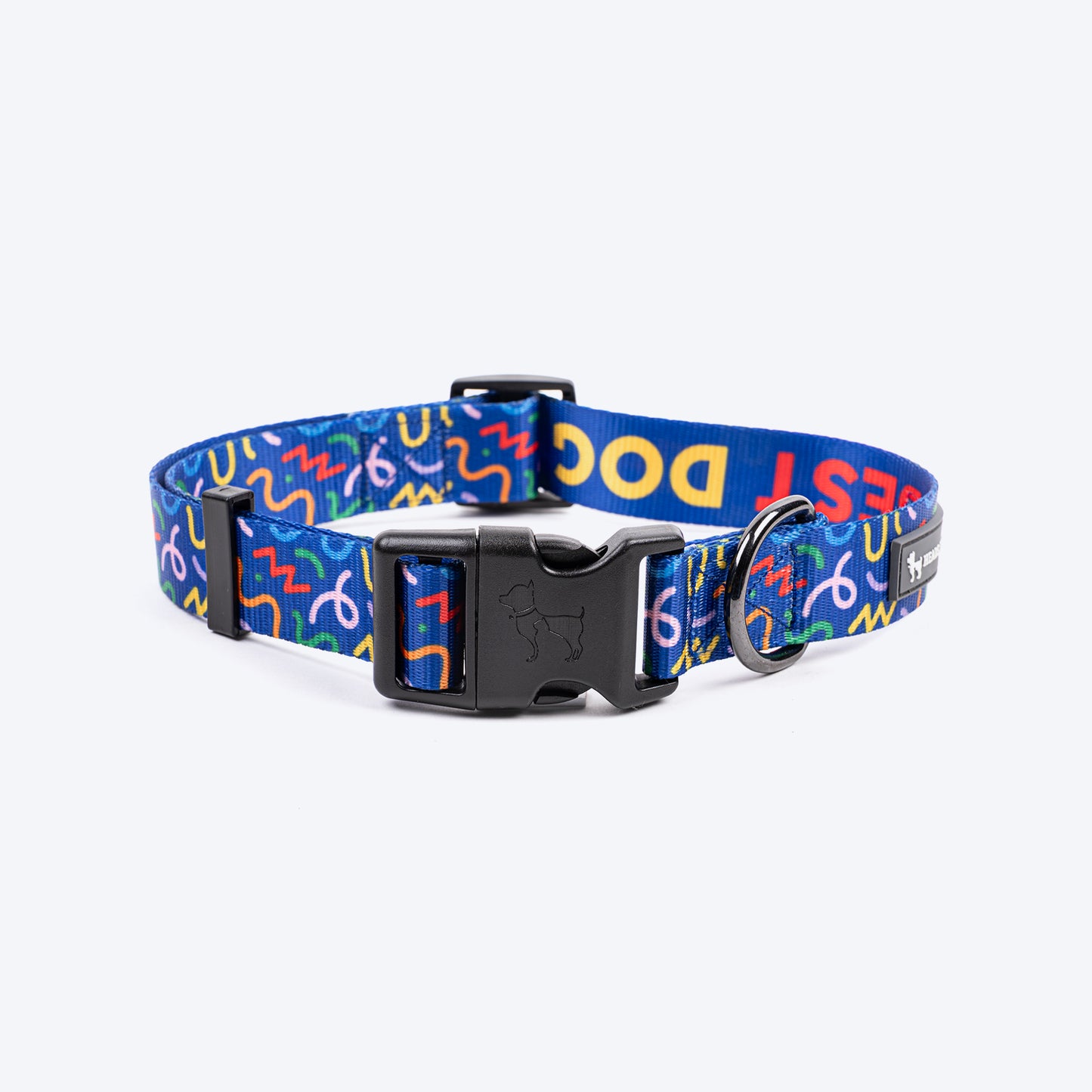 HUFT Scribble Dribble Collar For Dog - Blue