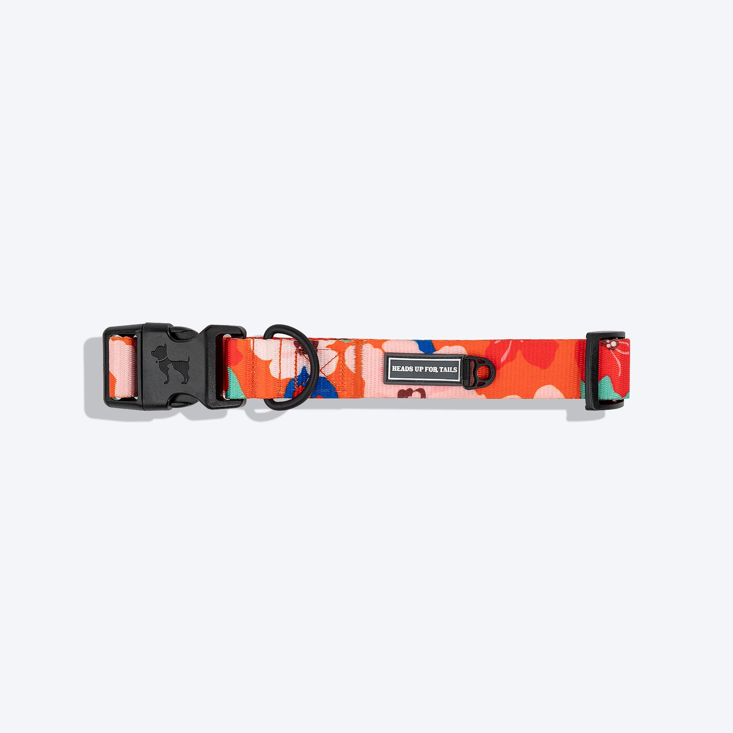 HUFT Petal Play Printed Dog Collar - Orange_06