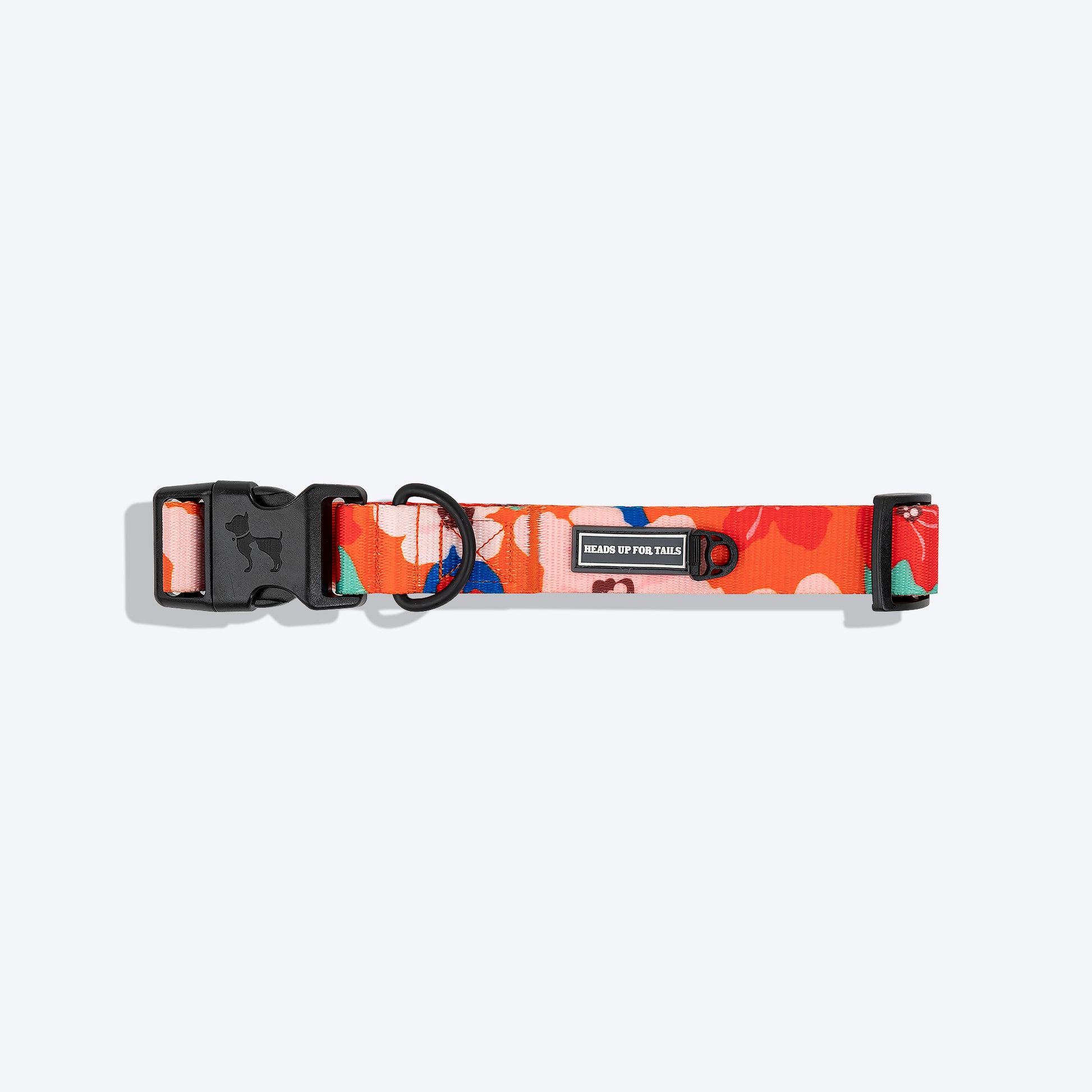 HUFT Petal Play Printed Dog Collar - Orange_06