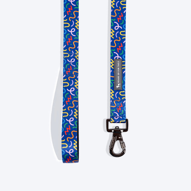HUFT Scribble Dribble Leash For Dog – Blue - Heads Up For Tails