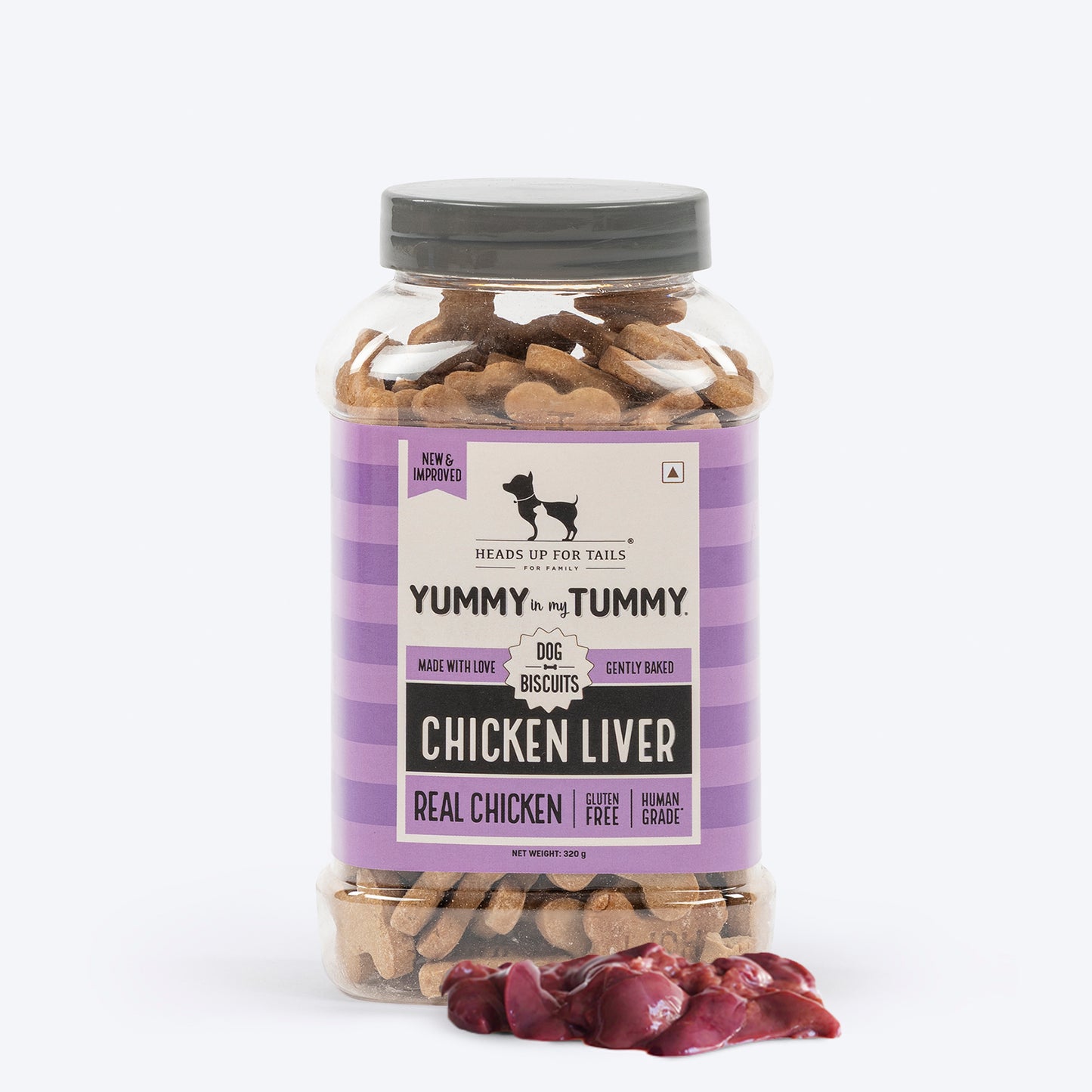 HUFT YIMT Chicken Liver Gluten-Free Dog Biscuits - Heads Up For Tails