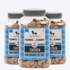 Heads Up for Tails Yummy in My Tummy Chicken Dog Biscuits, gluten-free, 320g, in a multi-pack of three jars