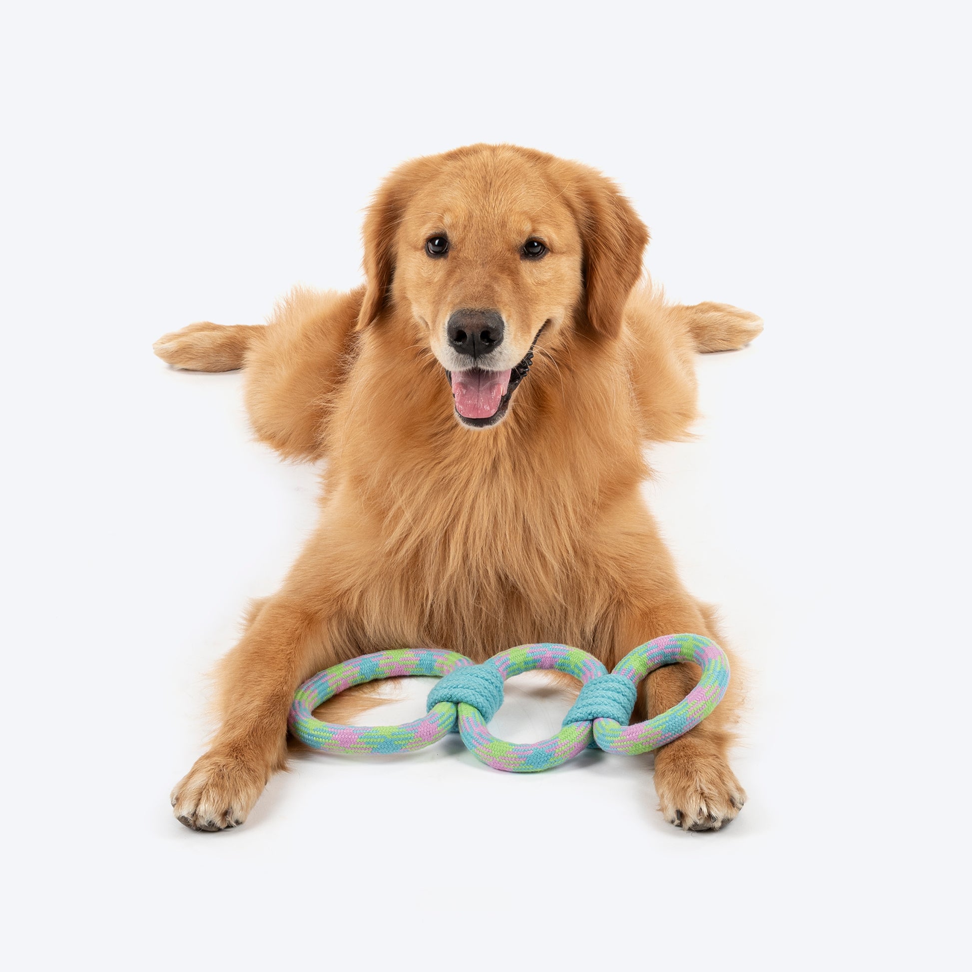 Dash Dog Triple Tugger Rope Toy For Dog - Multicolor - Heads Up For Tails