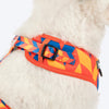 HUFT Dynamic Chevron Adjustable Harness For Dog - Red & Yellow - Heads Up For Tails