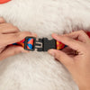 HUFT Dynamic Chevron Adjustable Harness For Dog - Red & Yellow - Heads Up For Tails