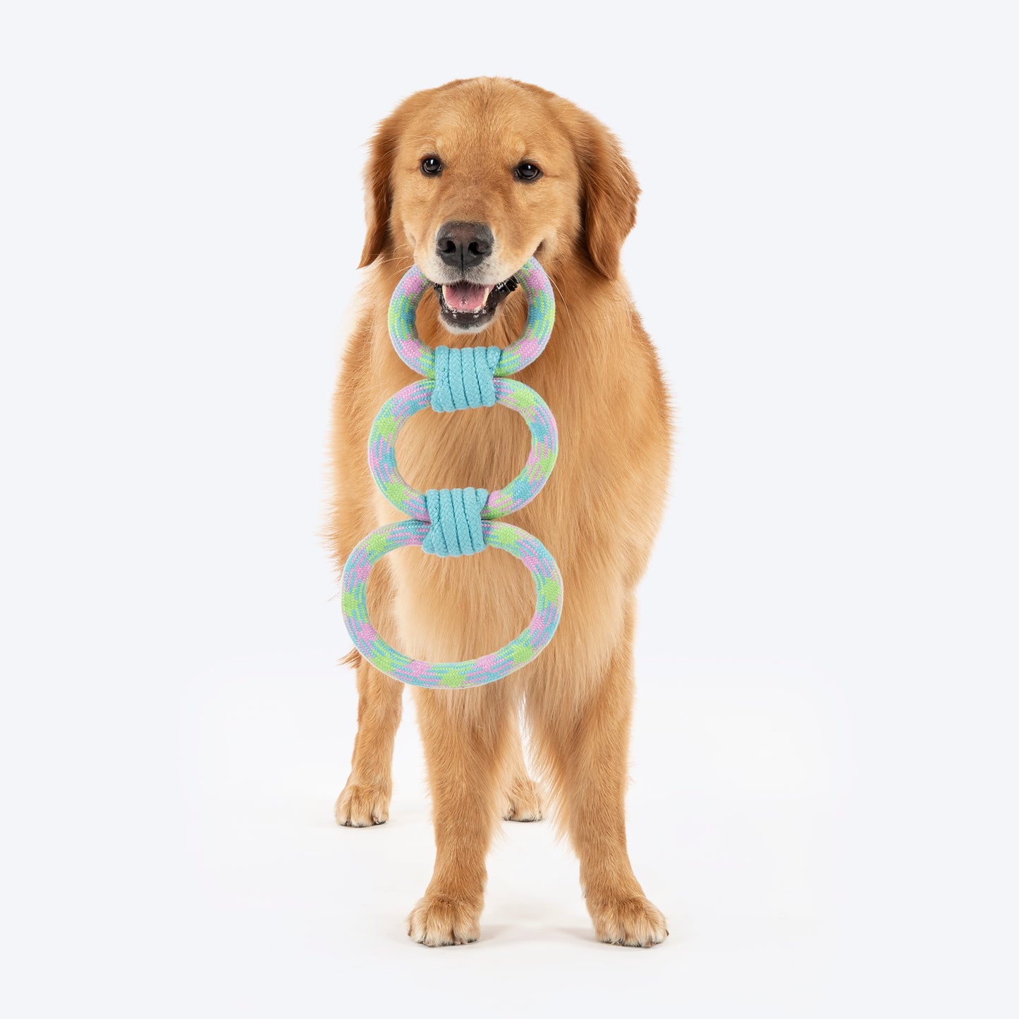 Dash Dog Triple Tugger Rope Toy For Dog - Multicolor - Heads Up For Tails