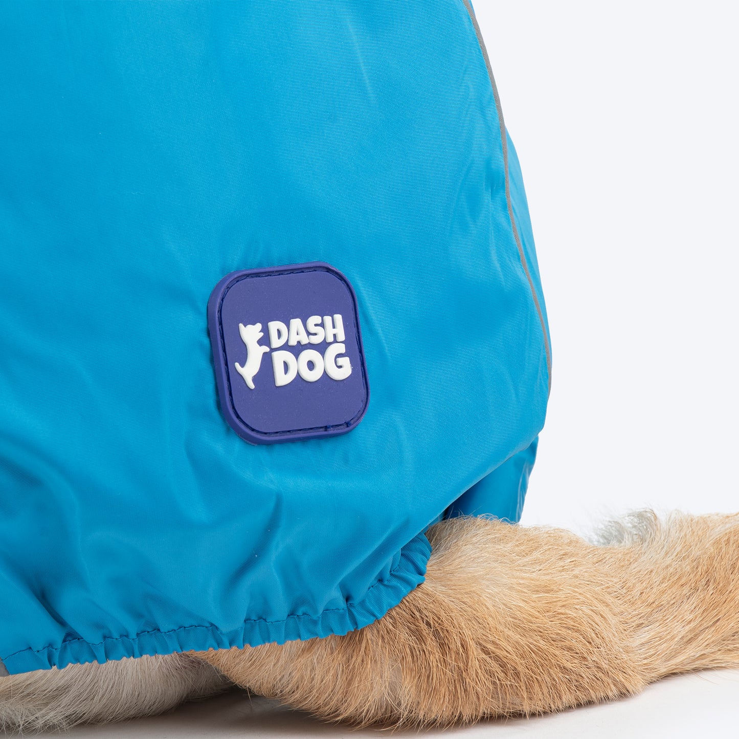 Dash Dog Puddle Jumper Full Coverage Raincoat For Dog - Electric Blue - Heads Up For Tails