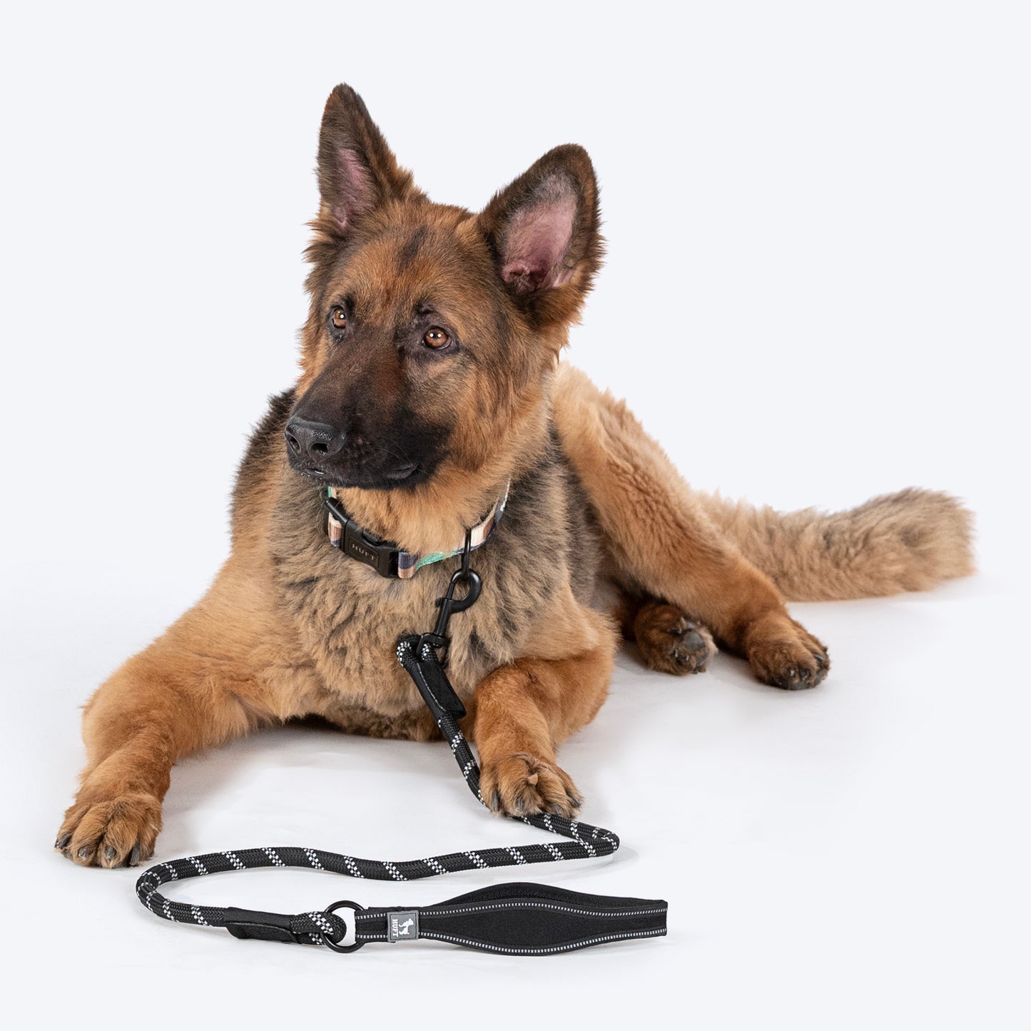 HUFT Rope Leash For Dog - Black - 1.2 m - Heads Up For Tails