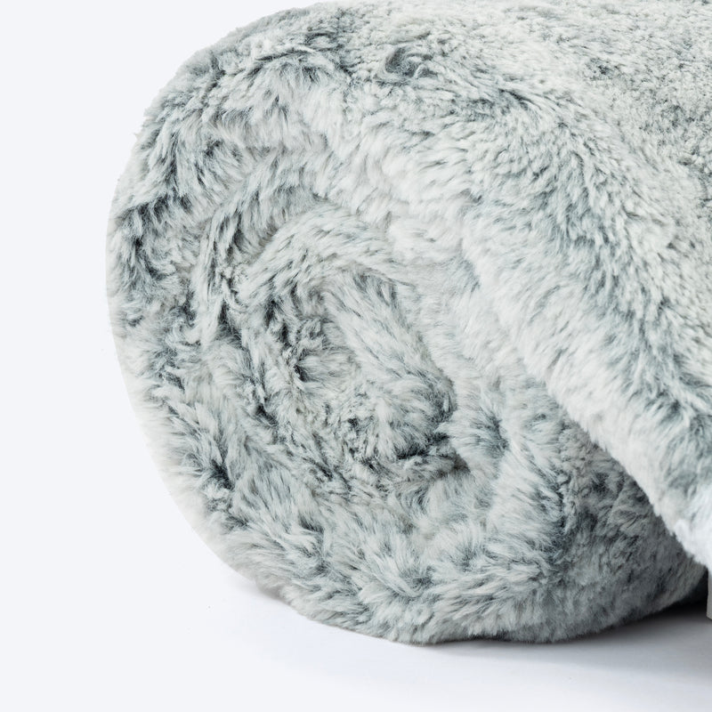 HUFT Furry Comfort Blanket For Dog & Cat - Grey - Heads Up For Tails