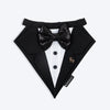 HUFT Casino Royale Tuxedo Bandana For Dog - Black - Heads Up For Tails
