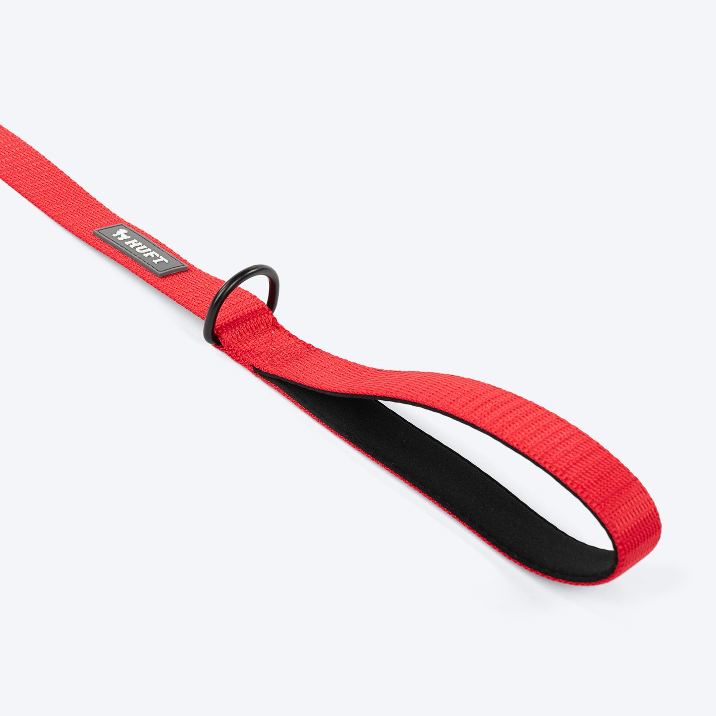 HUFT Classic Personalised (Mobile No.) Dog Leash - Cherry Red - Heads Up For Tails