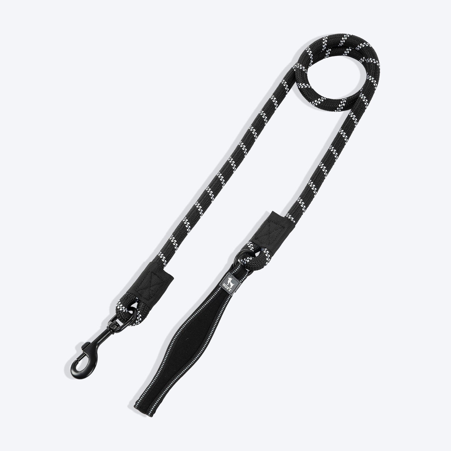HUFT Classic Rope Leash For Dog - Black - 5 ft - Heads Up For Tails