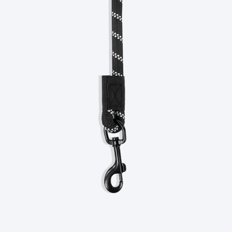 HUFT Classic Rope Leash For Dog - Black - 5 ft - Heads Up For Tails